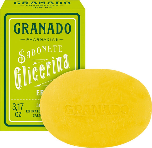 Imagem 1 de 3 de Sabonete Em Barra Granado De Glicerina Vegetal Erva-doce 90g