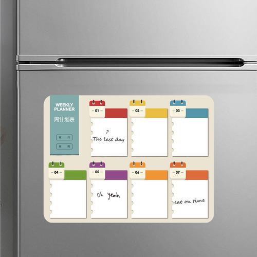Calendário Semanal Para Geladeira De Parede, Estilo A