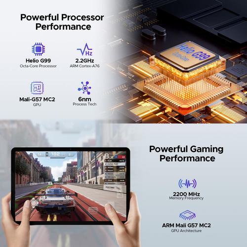 Tablet Doogee T40 Android 14 11'' 2.5k 20gb+512gb/2tb 8580ma