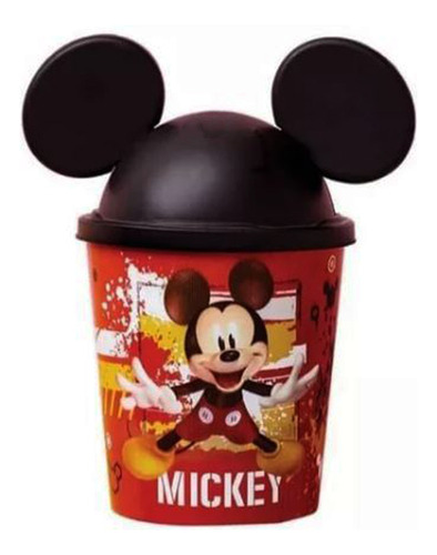 Vaso Infantil Mickey Minnie Disney Con Tapa 3d Avon Kids