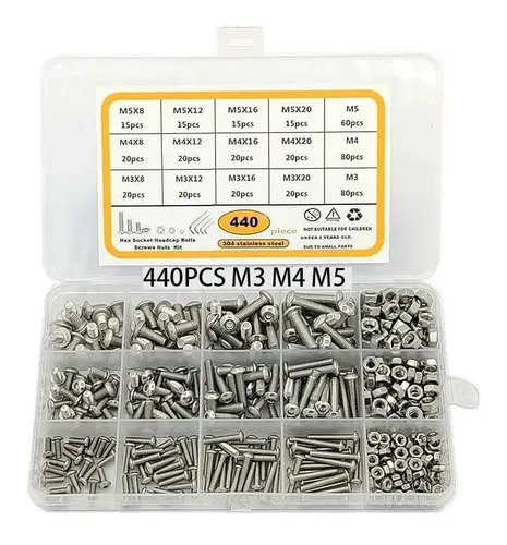 20 Tornillos De Cabeza Hueca Hexagonal M3 - 45mm Y 50mm, Aleación De Acero Negro, Para Bricolaje