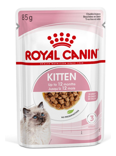 Royal Canin Alimento Húmedo Gato Kitten | Pouch 85gr X 12u