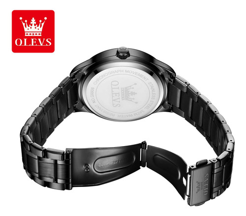 Reloj Olevs De Acero Inoxidable Impermeable De Lujo A La Mod