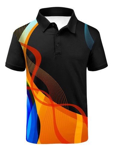 Valanch Polo Golf Para Hombre Manga Corta Teñido Verano