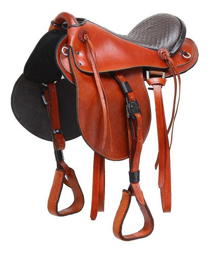 Sela De Cavalo Australiana Tradicional Bronc-steel Assento 1