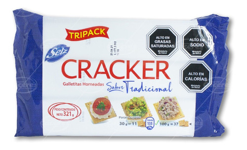 Galletas Cracker Selz Tripack 321gr(2 Unidad)-super