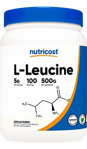 Suplemento Nutricost De L-leucina Pura En Polvo, 500 G