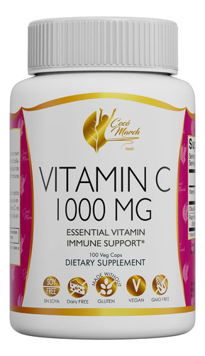 Coco March Vitamina C 1000 Mg - Suplemento Dietetico, Alta D