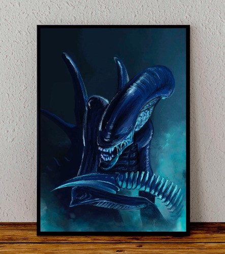 Cuadro 33x48 Poster Enmarcado Aliens Pelicula Cameron 06