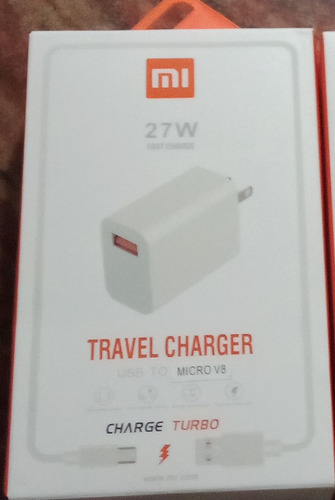 Cargador Carga Rápida Redmi Turbo Micro Usb