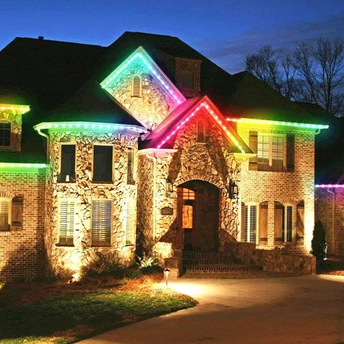 Cinta Led Solar Colores Exterior Luces Impermeable Rgb Color