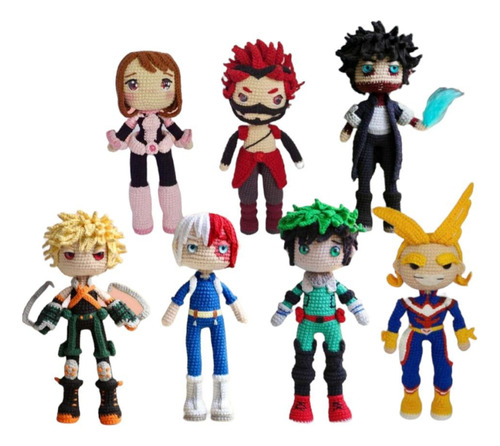 Amigurumi My Hero Academia Set De 7 Patrones En Español