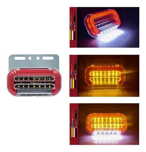 Foco Luz Led Posición Trocha Señalización Secuencial 12/24v
