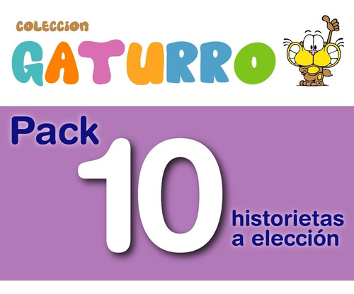 Pack X 10 Libros A Elección Gaturro - Nik - De La Flor