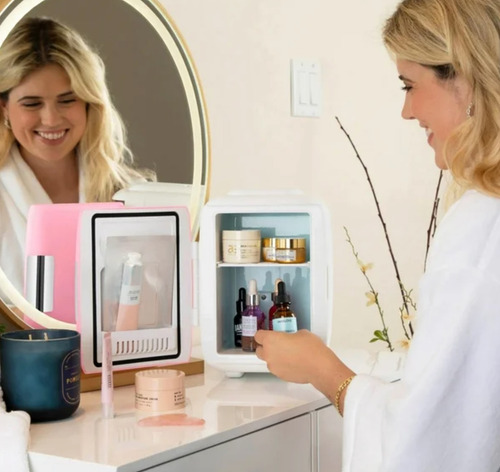 Mini Refrigerador Portatil Y Calentador Classic Rosa Chicle