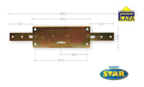 Cerradura De Seguridad Star 730 Cortina