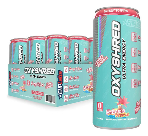 Ehplabs Oxyshred Ultra Energy Drink - Bebida Energtica Salud
