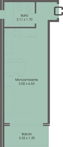 Imagen 4 de 5 de Departamento Monoambiente Con Balcón. Excelente Ubicación