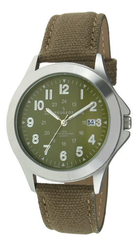 Reloj De Pulsera Peugeot Para Hombre, Estilo Militar, Cuarzo