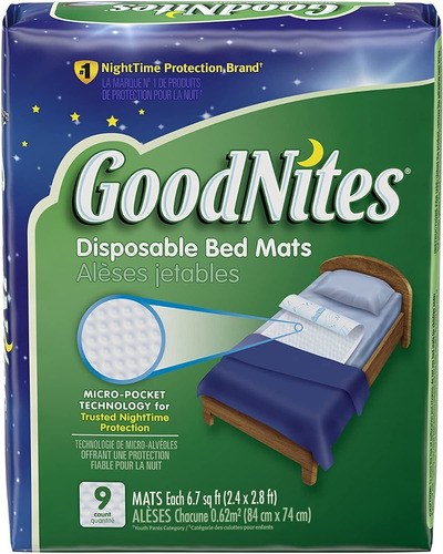 Goodnites Tapetes De Cama Desechable 36 Count