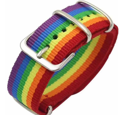 Pulsera Brazalete Ajustable Orgullo Pride Lgbt Arcoíris Gay