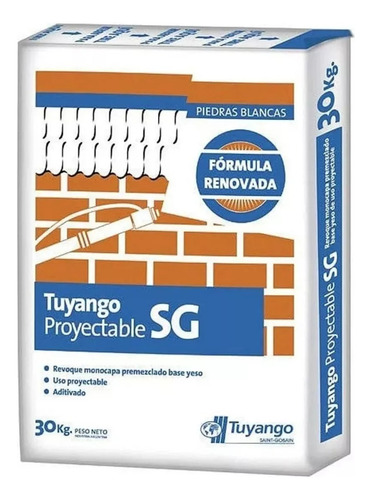 Yeso Proyectable Tuyango 30kg Totos Ceramicos