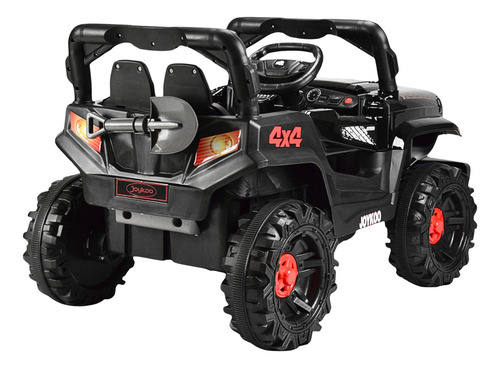 Montable Electrico Camioneta 4x4 Control Remoto Luz Led 12v Color Negro Joykoo