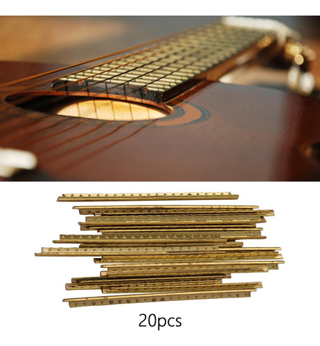 4 X 20 Peças De Fios De Traste De Guitarra Fretwire Latão