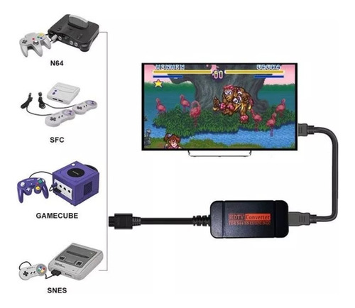 Convertidor De N64 A Hdmi Compatible Snes Y Gamecube Nuevo.