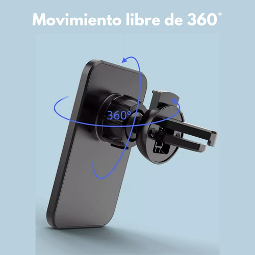 Imagen 3 de 8 de Soporte Cargador De Auto Coche Para iPhone Magsafe