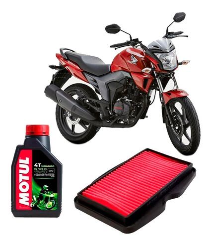 Kit Service Honda Cb 150 Invicta Wega Aire + Motul Fas Motos