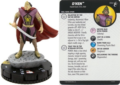 Heroclix D'ken #054 Super Rare X-men Rise And Fall Marvel