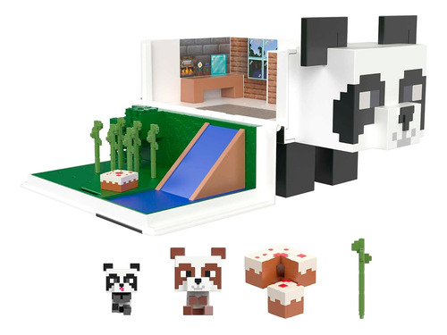 Mattel Minecraft Mob Head Minis Toys, Panda Playhouse Playse