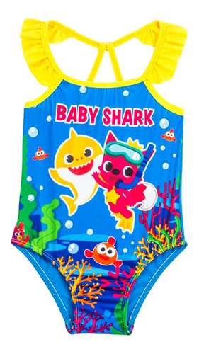 Imagen 1 de 5 de Traje De Baño Para Niñas! - Baby Shark