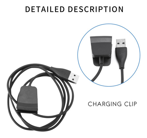 Para Carregador Fitbit Alta Hr, Cabo De Carregamento Usb De