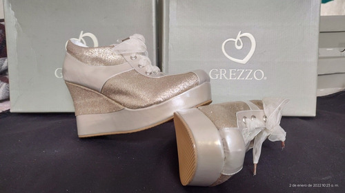 Zapatos Grezzo Gliter Oro