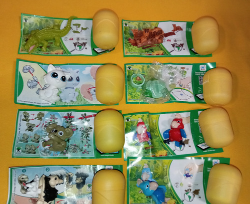 Kinder Sorpresa Natoons Lote 10 Figuras Cocodrilo Avestruz (Usado)