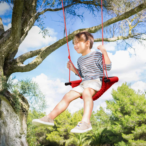 Asiento De Columpio Para Niños Con Cuerda Resistente Para