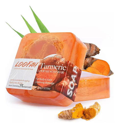 Jabón De Jengibre, Jabón De Cúrcuma, Aceite, Jabón Limpiador