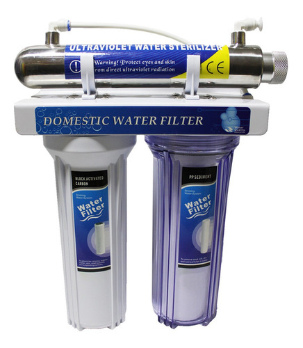 Filtro Purificador De Agua Domestico Lampara Uv 12w Twin