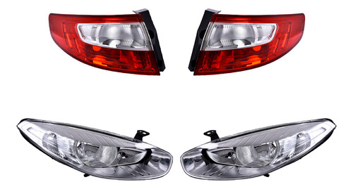 Set Calaveras + Faros Depo Renault Fluence 2011-2012