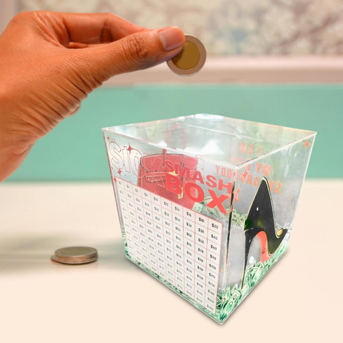Piggy Bank 10k Diy Easy And Fun Way Smash 18cmx18cm Rojo