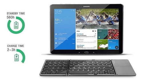 Teclado Bluetooth Portátil Plegable Inalámbrico Universal