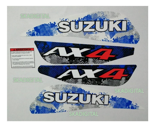 Kit Completo De Calcomanías Suzuki Ax-4 2020
