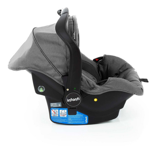 Carrinho Bebê Conforto Collina Travel System Cinza Infanti