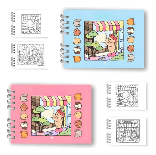 Libro De Colorear Infantil Con Grafiti De 2 Piezas