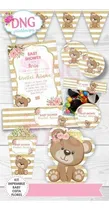 Comprar Kit Imprimible Invitaciones Candy Bar  \u002F Bebe Osita