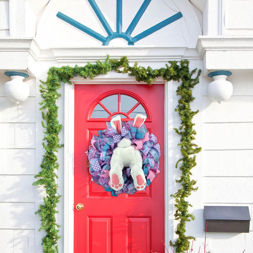 Wreath Easter Thief Bunny Butt With Ears Bunny Shape Cute De