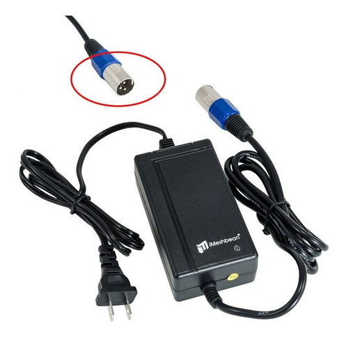 Imeshbean 24v 2a Scooter Cargador De Batería Con Conector