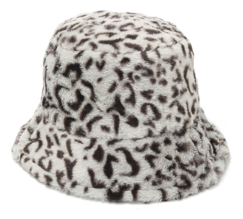 Piluso Sombrero Bucket Hat Animal Print Leopardo Pelo Mujer